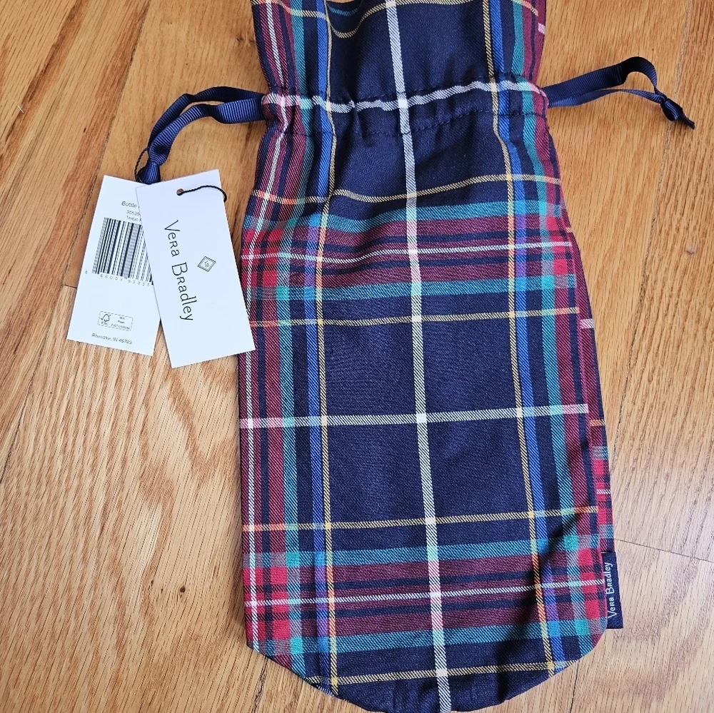 Vera Bradley Wine Bottle Gift Bag NWT